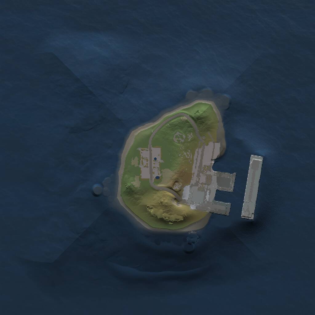 Rust Map: Procedural Map, Size: 1000, Seed: 448259, 2 Monuments