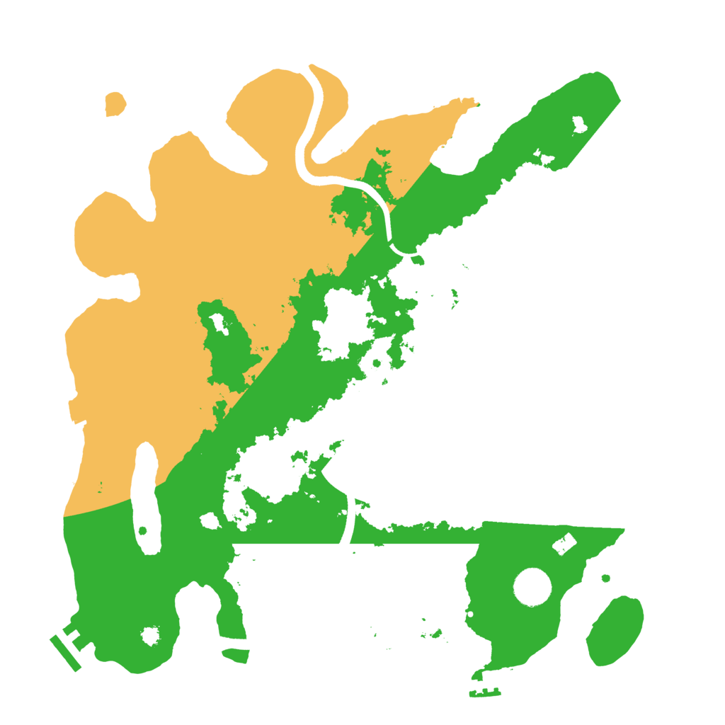 Biome Rust Map: Procedural Map, Size: 3500, Seed: 142789