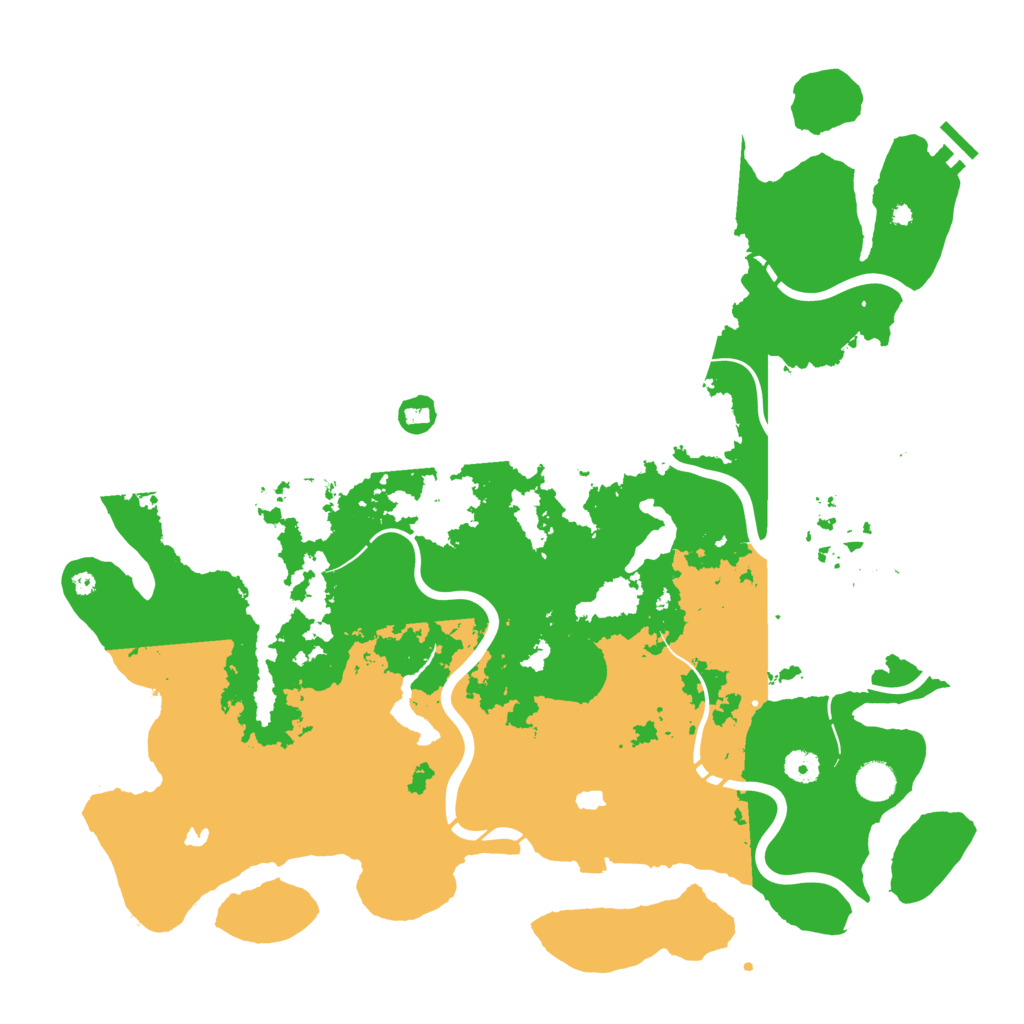 Biome Rust Map: Procedural Map, Size: 4500, Seed: 255464