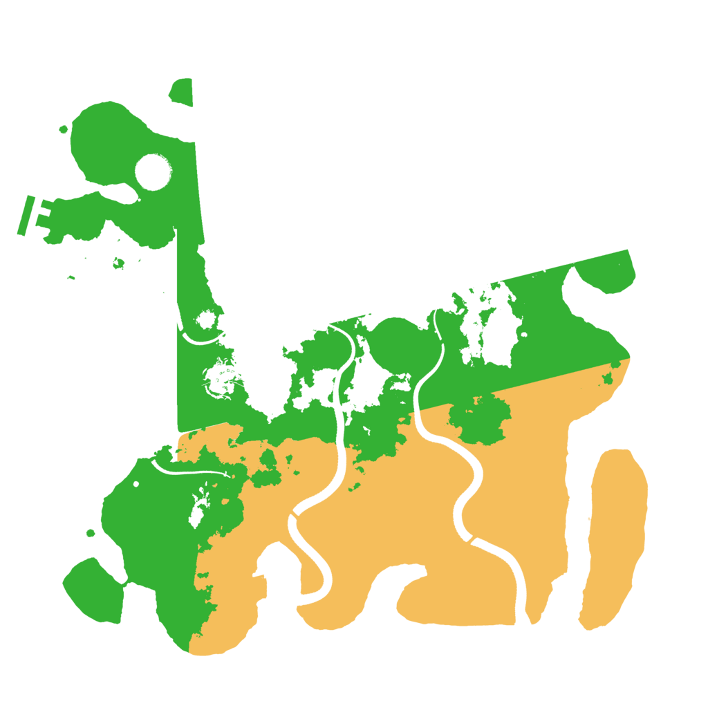Biome Rust Map: Procedural Map, Size: 3521, Seed: 1