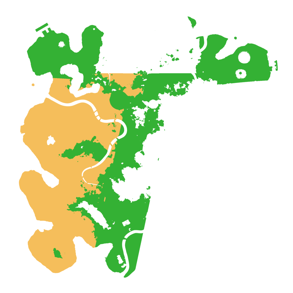 Biome Rust Map: Procedural Map, Size: 4300, Seed: 345968250