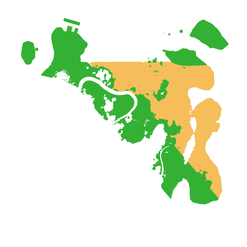 Biome Rust Map: Procedural Map, Size: 3000, Seed: 345124589