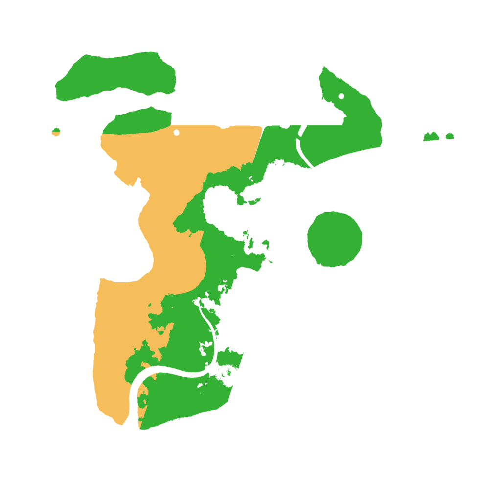 Biome Rust Map: Procedural Map, Size: 2500, Seed: 3423287