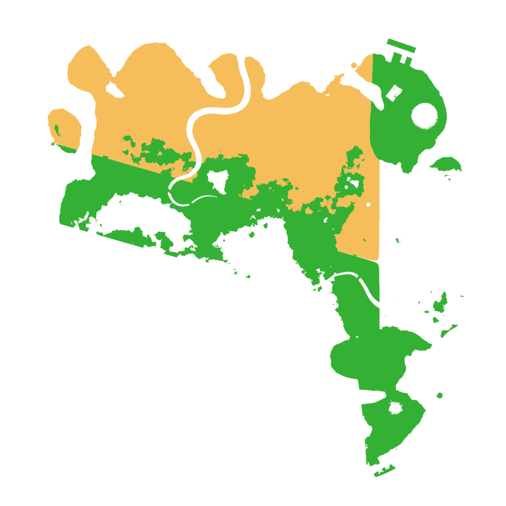 Biome Rust Map: Procedural Map, Size: 3500, Seed: 368833137