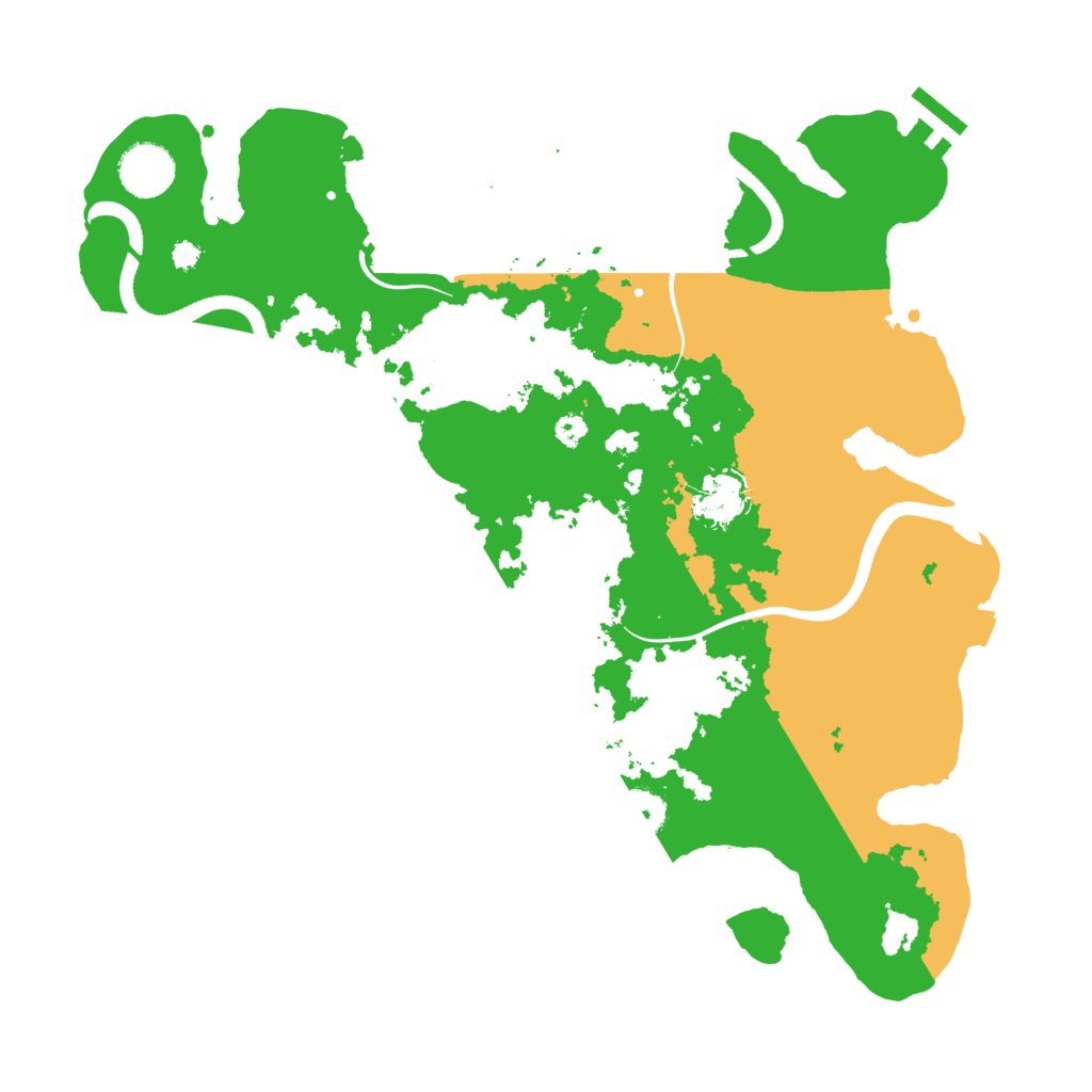 Biome Rust Map: Procedural Map, Size: 3500, Seed: 851931717