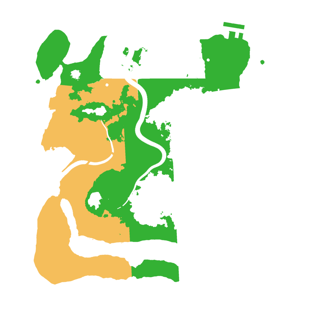 Biome Rust Map: Procedural Map, Size: 3000, Seed: 739625