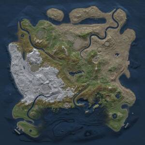 Thumbnail Rust Map: Procedural Map, Size: 4250, Seed: 784521, 14 Monuments
