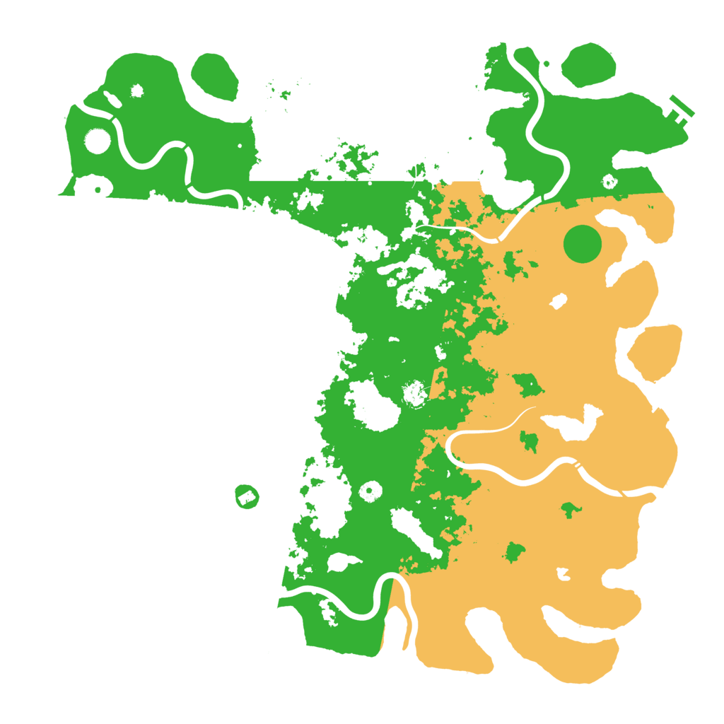 Biome Rust Map: Procedural Map, Size: 5000, Seed: 97285273