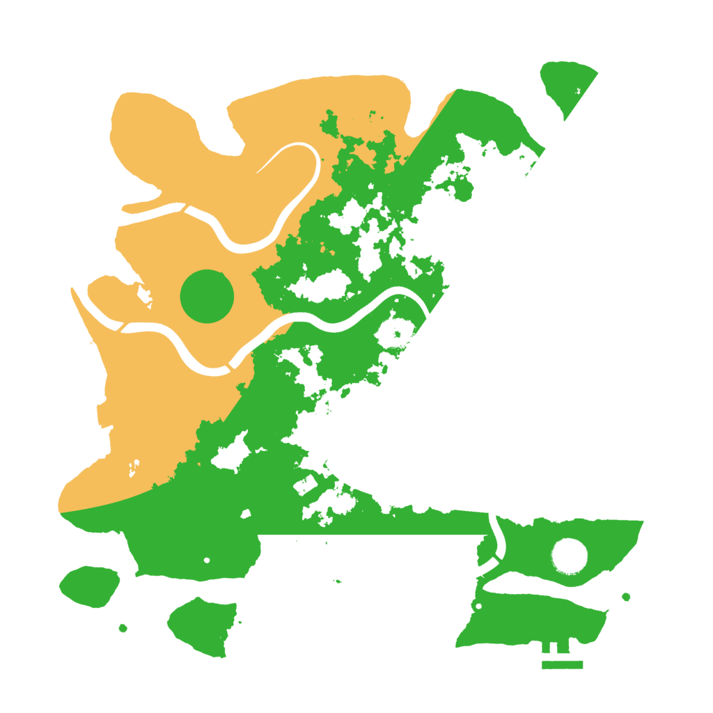 Biome Rust Map: Procedural Map, Size: 3500, Seed: 409053909