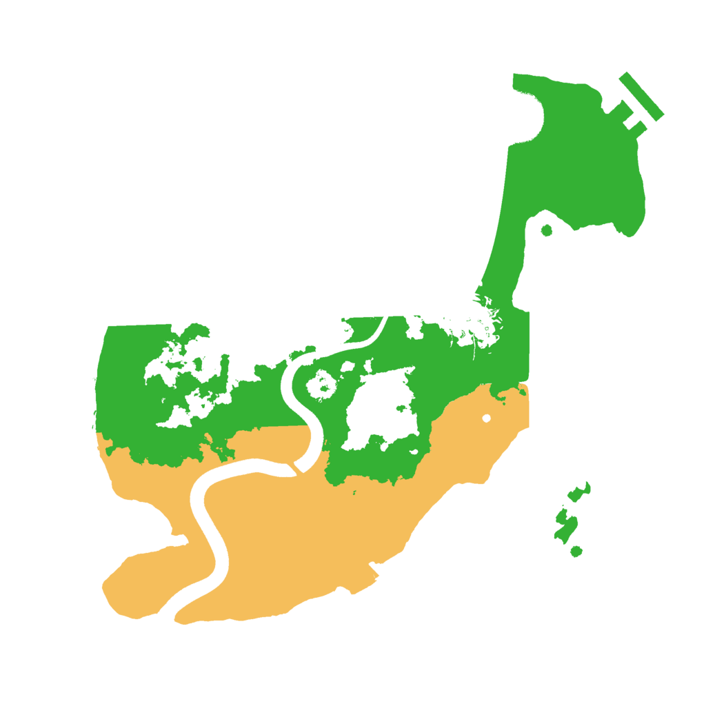Biome Rust Map: Procedural Map, Size: 2500, Seed: 1595106613