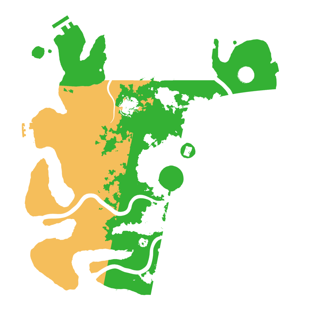 Biome Rust Map: Procedural Map, Size: 3500, Seed: 958281157