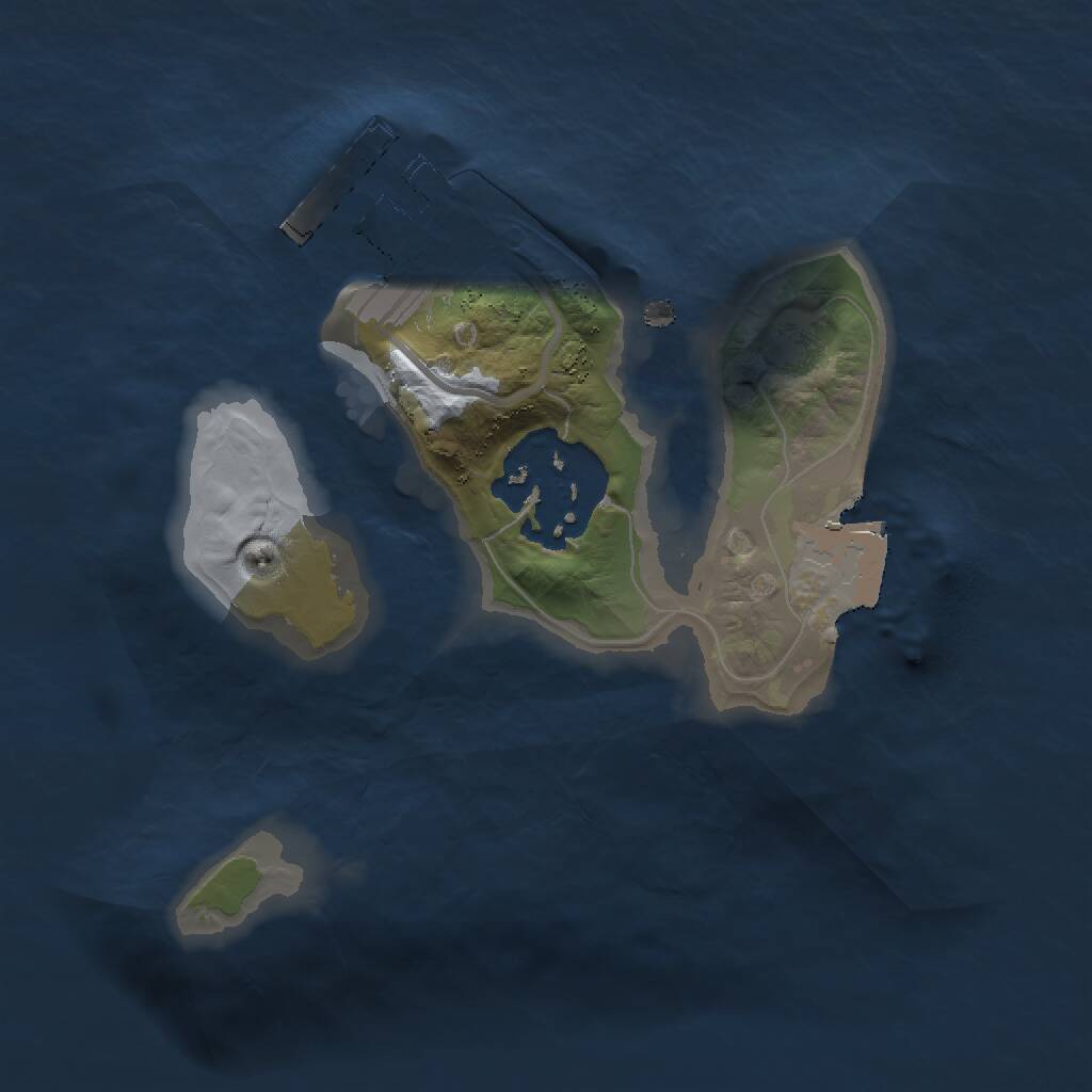 Rust Map: Procedural Map, Size: 1500, Seed: 77788909, 3 Monuments