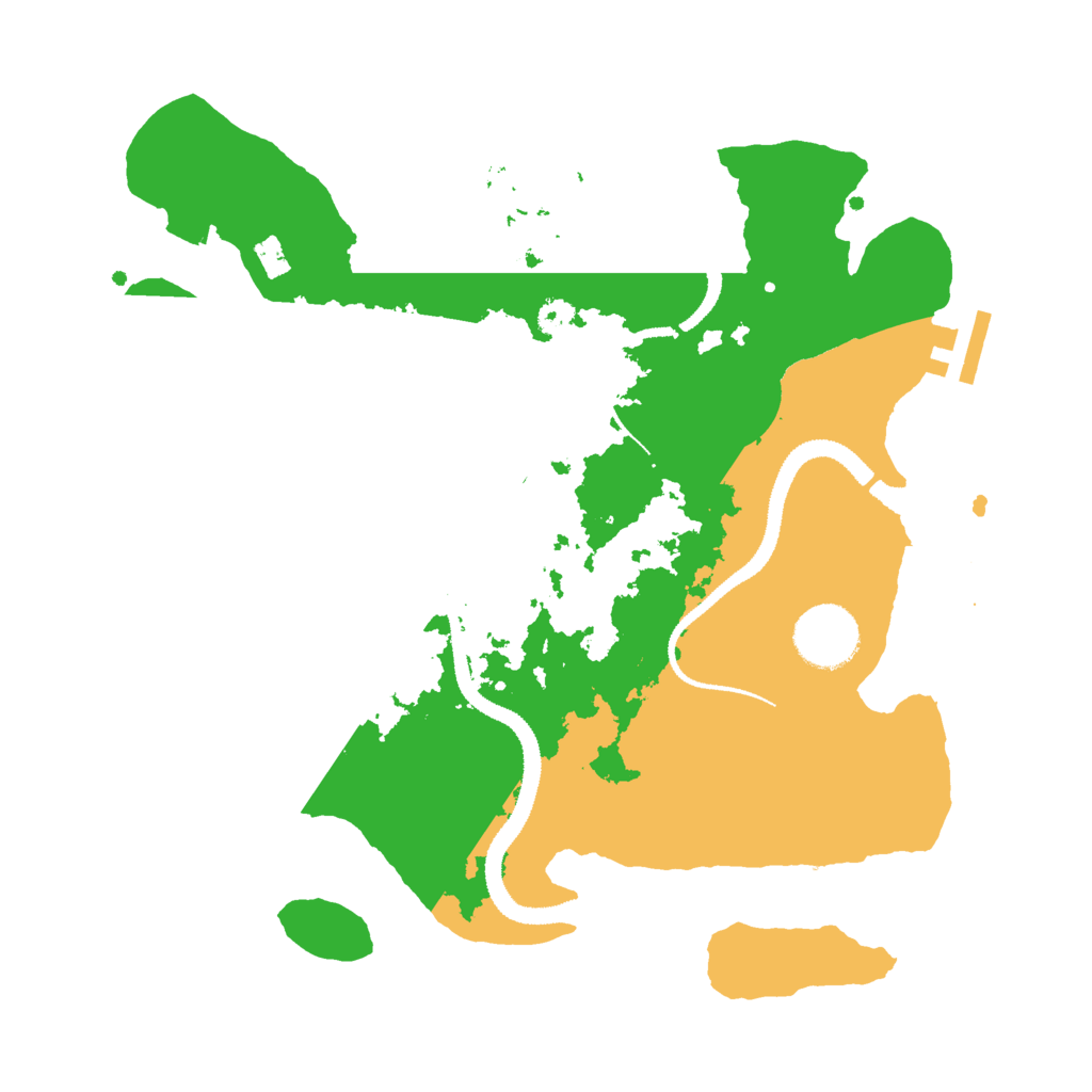 Biome Rust Map: Procedural Map, Size: 3000, Seed: 199367265
