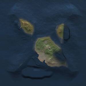 Thumbnail Rust Map: Procedural Map, Size: 1500, Seed: 1354264045, 1 Monuments