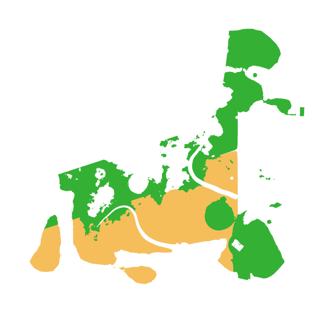Biome Rust Map: Procedural Map, Size: 3000, Seed: 1614937441