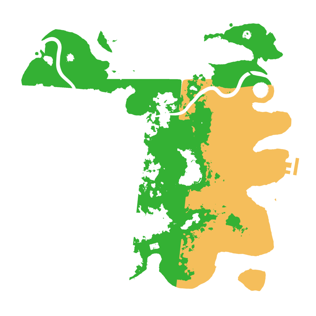 Biome Rust Map: Procedural Map, Size: 3700, Seed: 503512734