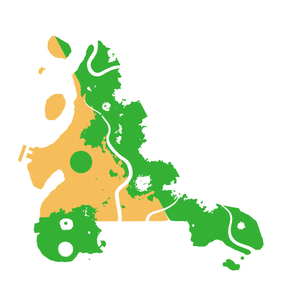Biome Rust Map: Procedural Map, Size: 3500, Seed: 695090522