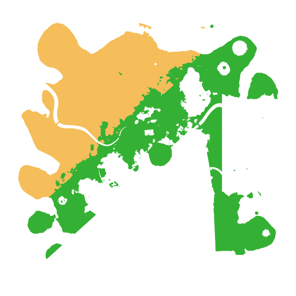 Biome Rust Map: Procedural Map, Size: 3500, Seed: 287175241