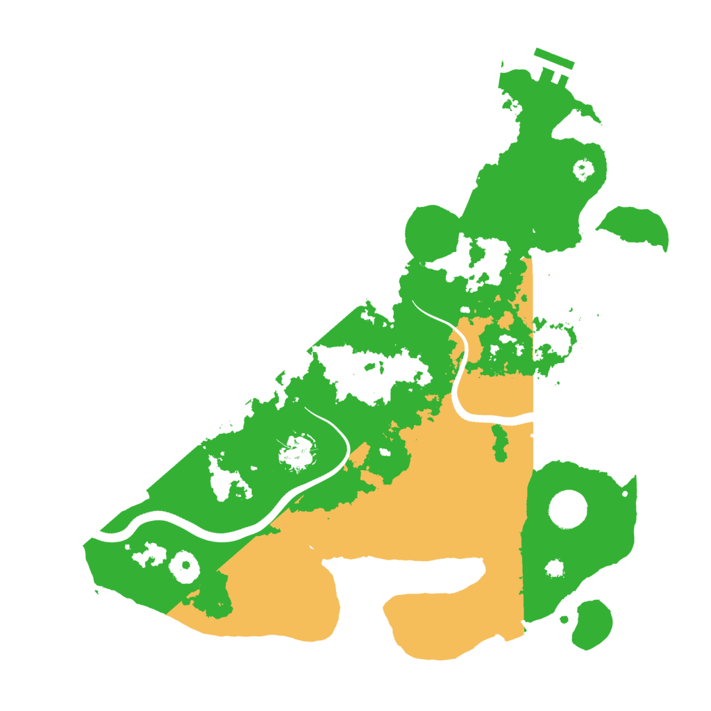 Biome Rust Map: Procedural Map, Size: 3500, Seed: 14501