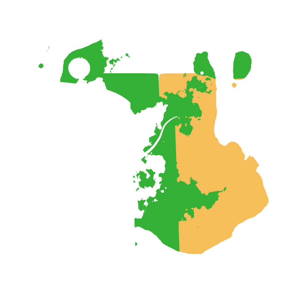 Biome Rust Map: Procedural Map, Size: 2500, Seed: 1897507005