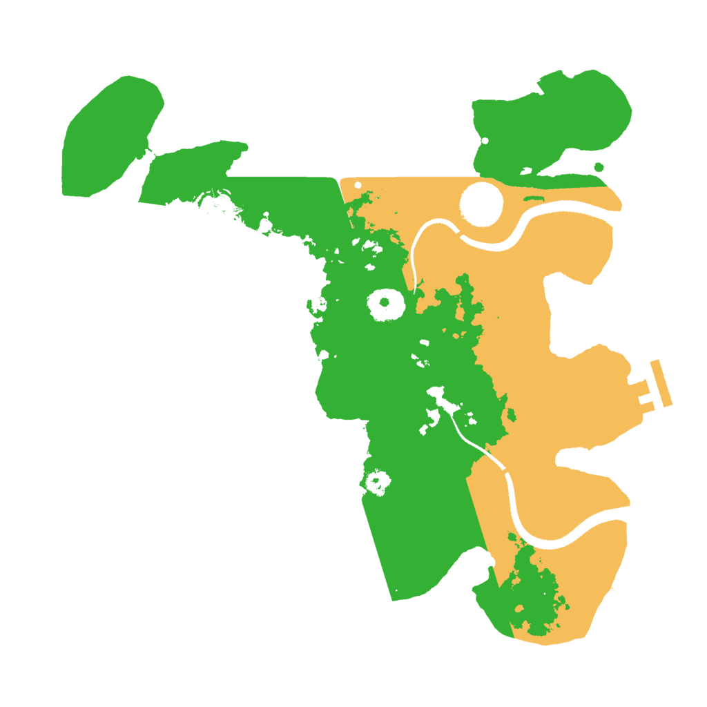 Biome Rust Map: Procedural Map, Size: 3000, Seed: 12477
