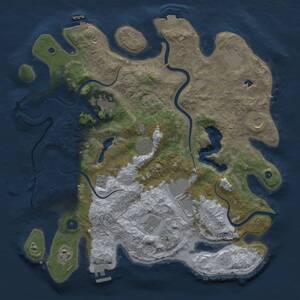 Thumbnail Rust Map: Procedural Map, Size: 4000, Seed: 2147463647, 14 Monuments