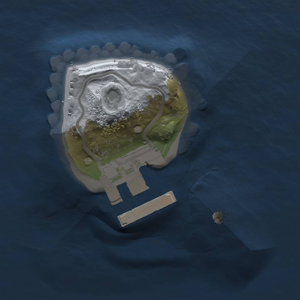 Rust Map: Procedural Map, Size: 1000, Seed: 57025058, 2 Monuments