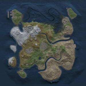 Thumbnail Rust Map: Procedural Map, Size: 2800, Seed: 1250728763, 8 Monuments