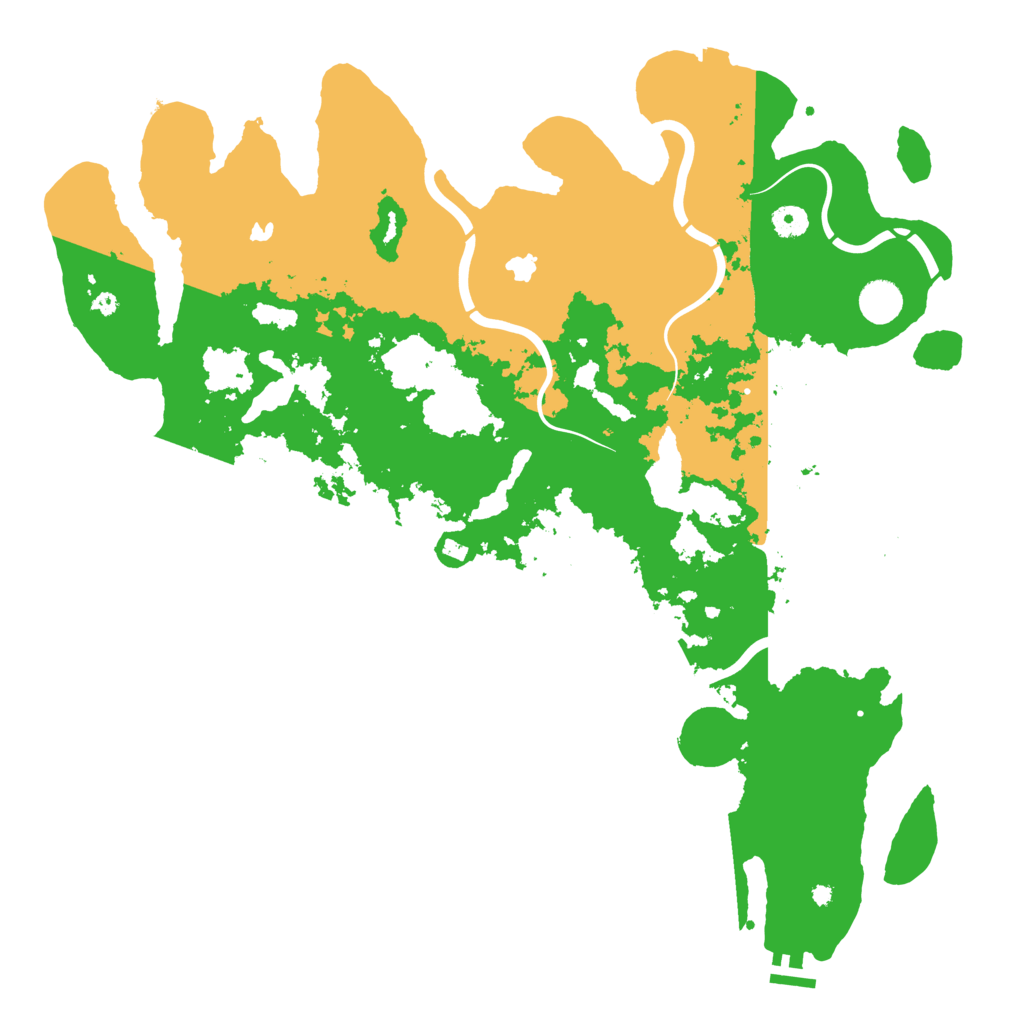 Biome Rust Map: Procedural Map, Size: 4500, Seed: 2131560438
