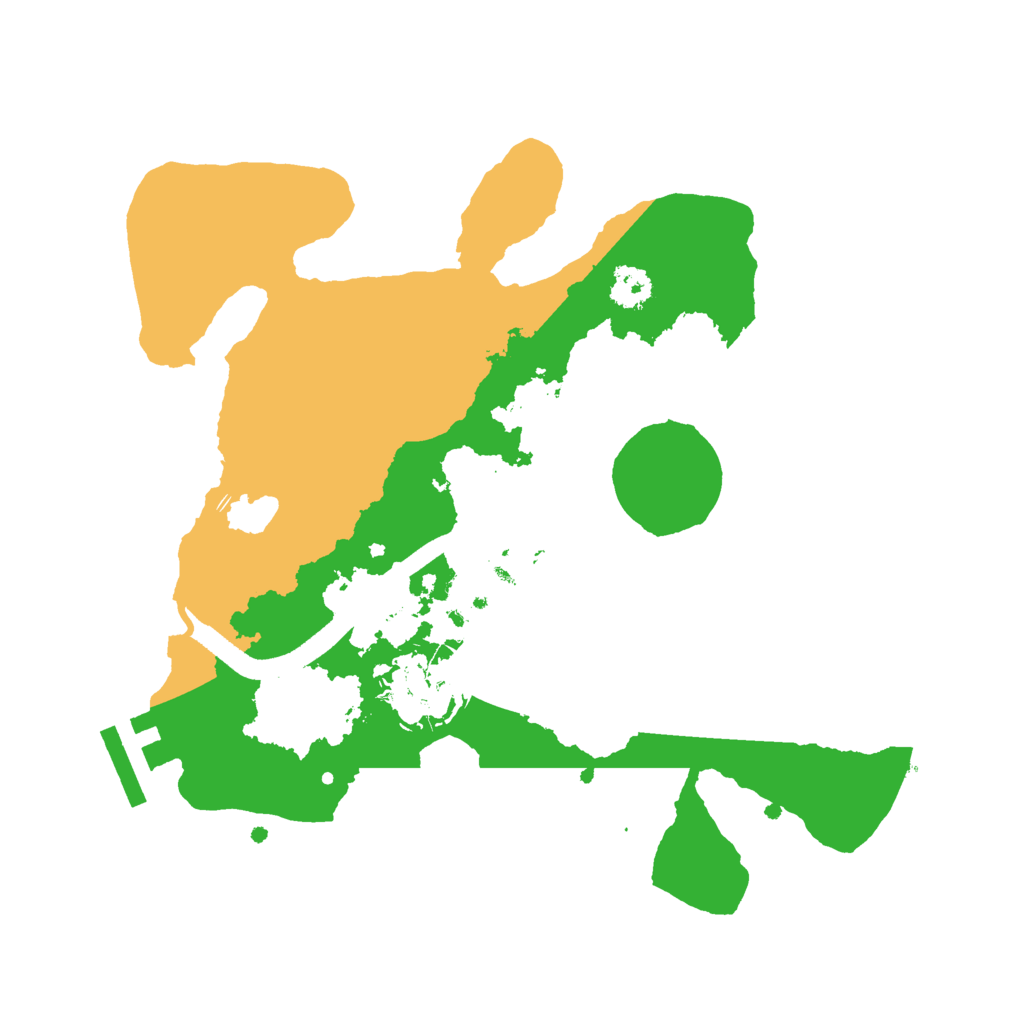 Biome Rust Map: Procedural Map, Size: 2500, Seed: 51743063