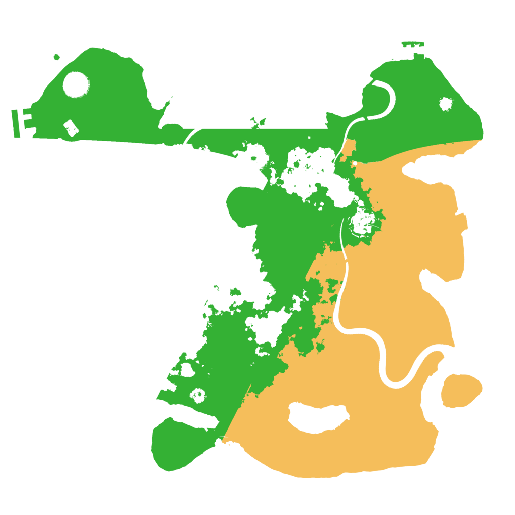 Biome Rust Map: Procedural Map, Size: 3500, Seed: 712440