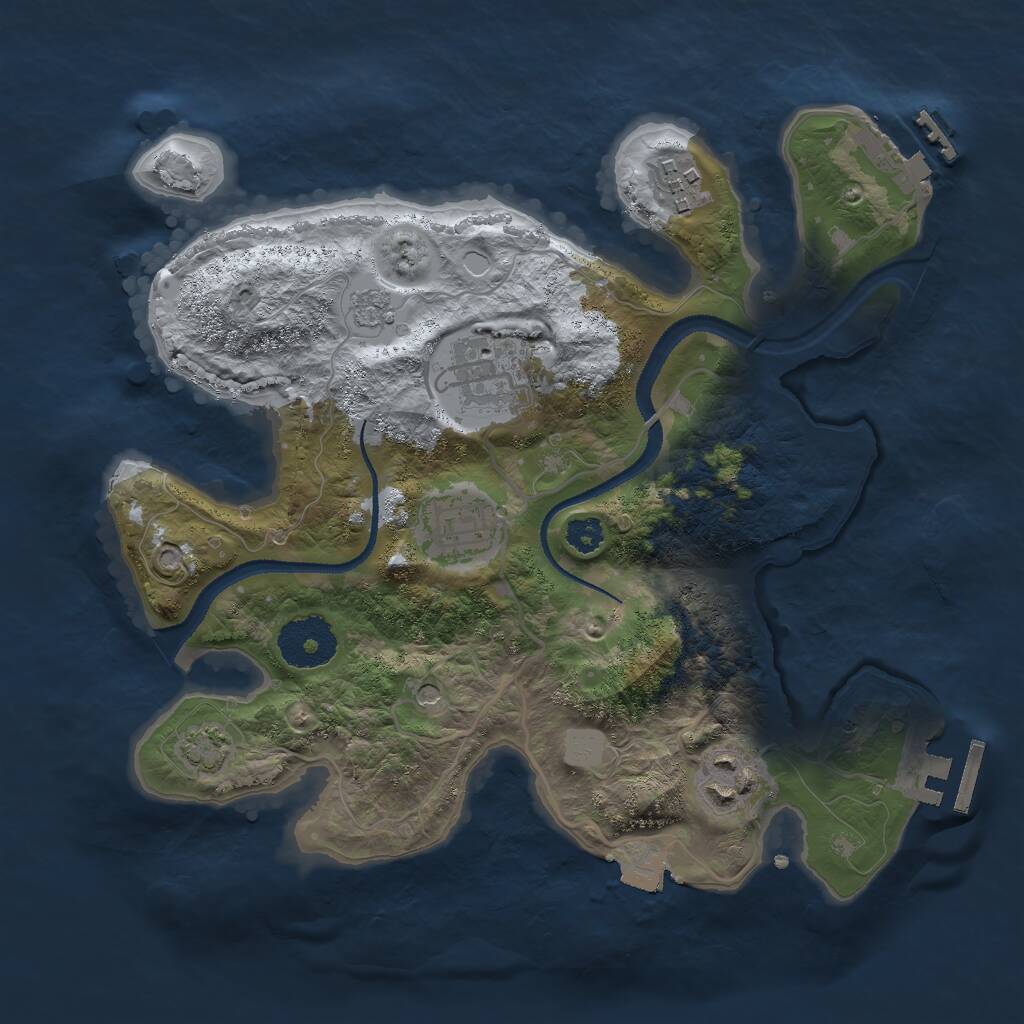 Rust Map: Procedural Map, Size: 2800, Seed: 1668174566, 10 Monuments