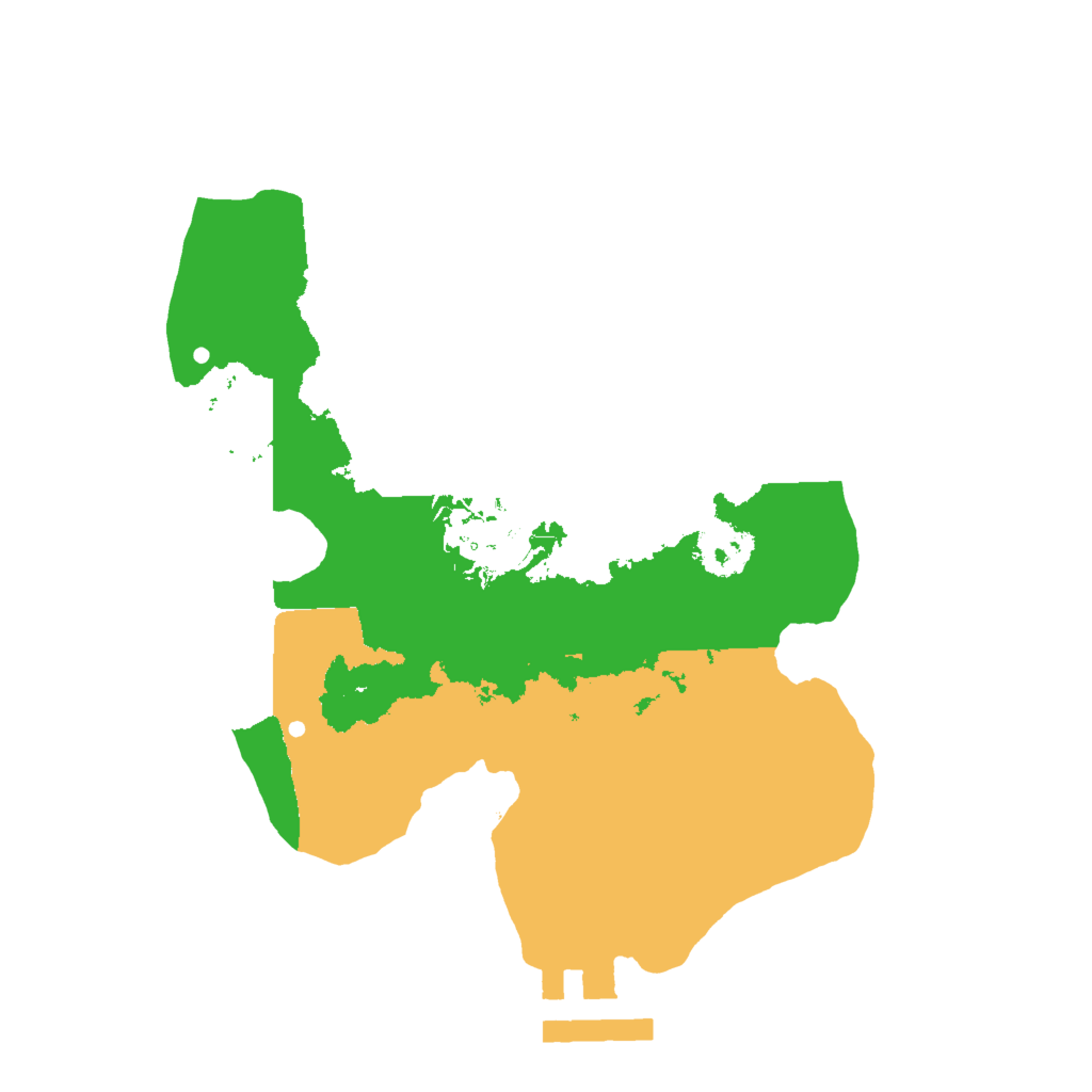Biome Rust Map: Procedural Map, Size: 2000, Seed: 1110626751