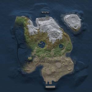 Thumbnail Rust Map: Procedural Map, Size: 2000, Seed: 1110626751, 6 Monuments