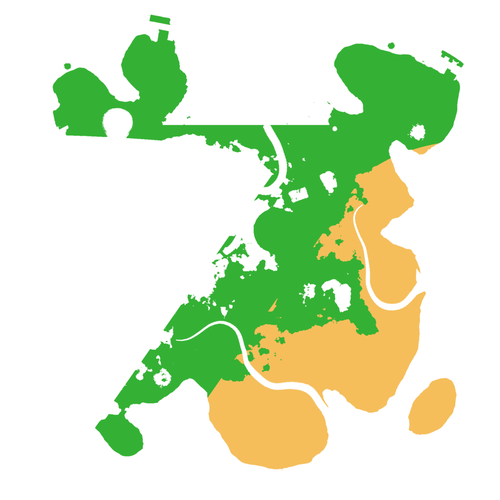 Biome Rust Map: Procedural Map, Size: 3000, Seed: 1250728763