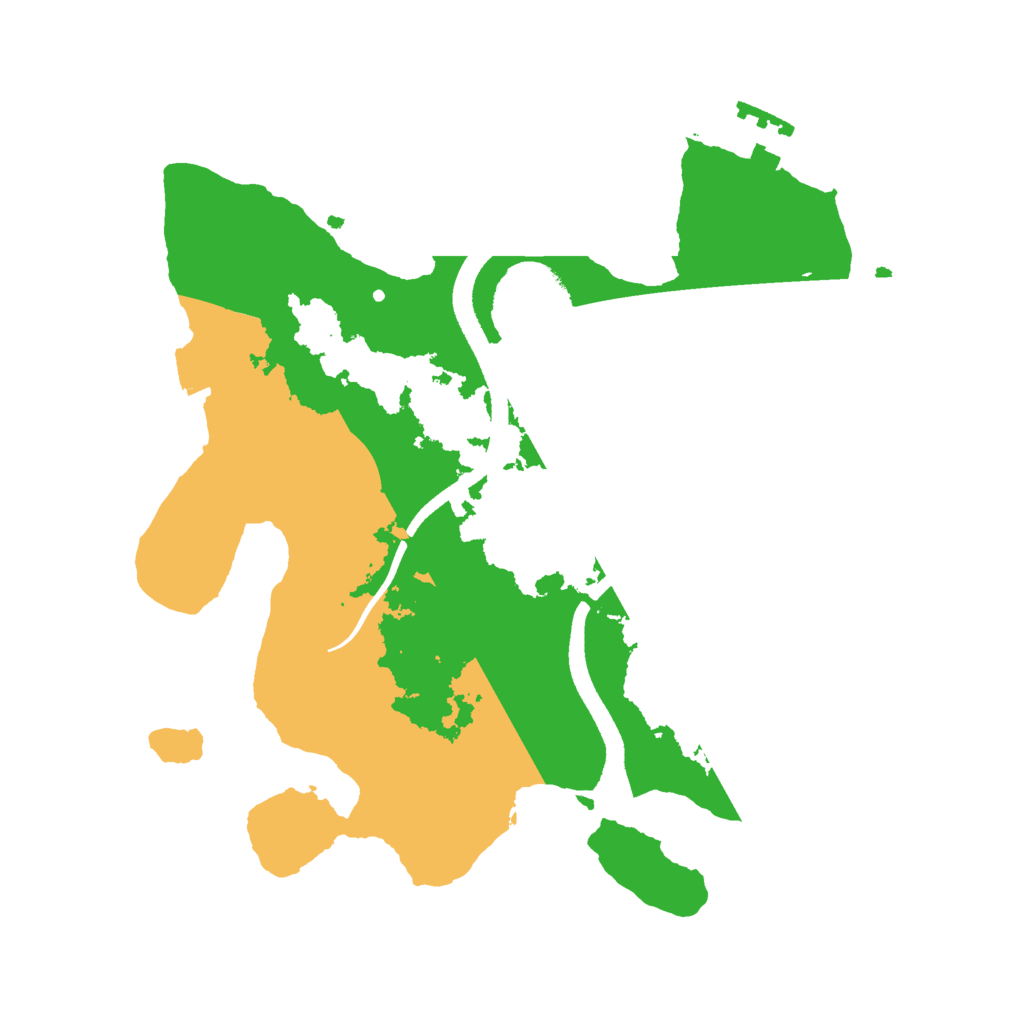 Biome Rust Map: Procedural Map, Size: 2500, Seed: 2078617924