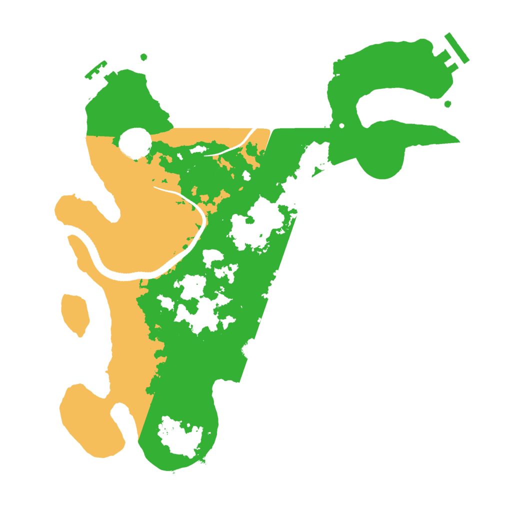 Biome Rust Map: Procedural Map, Size: 3000, Seed: 53156