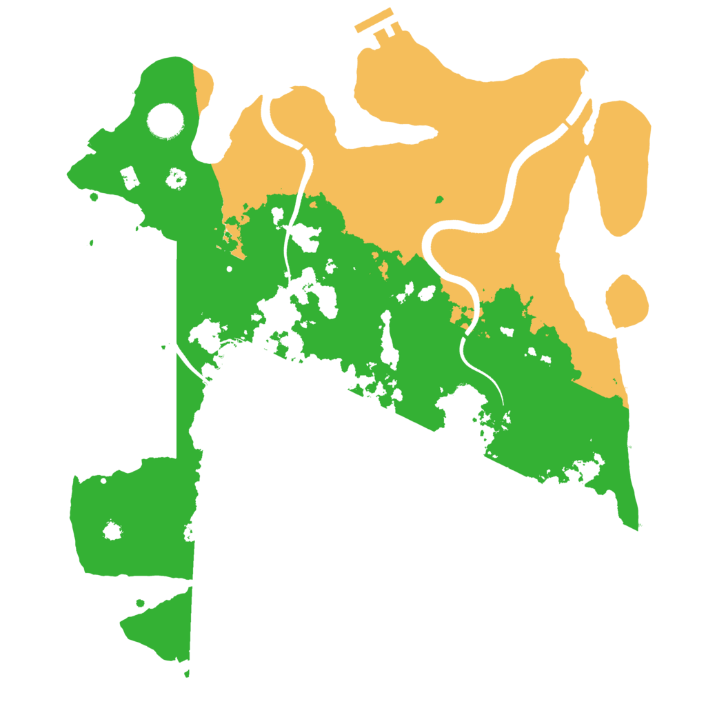 Biome Rust Map: Procedural Map, Size: 3500, Seed: 2143543671