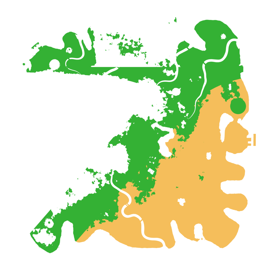 Biome Rust Map: Procedural Map, Size: 4500, Seed: 54324177