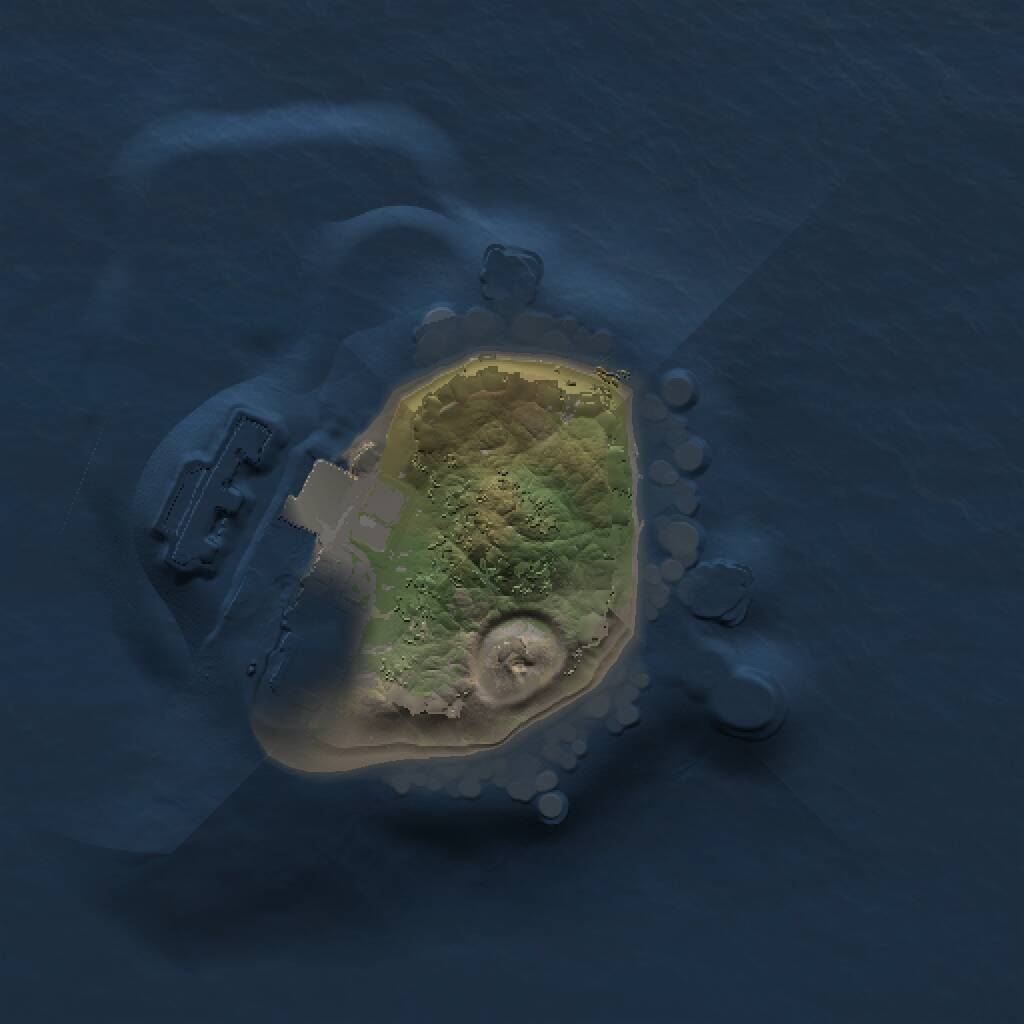 Rust Map: Procedural Map, Size: 1000, Seed: 84312, 2 Monuments