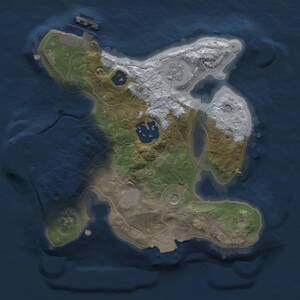 Thumbnail Rust Map: Procedural Map, Size: 2000, Seed: 1564, 8 Monuments