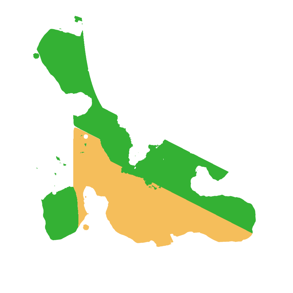 Biome Rust Map: Procedural Map, Size: 2000, Seed: 1564