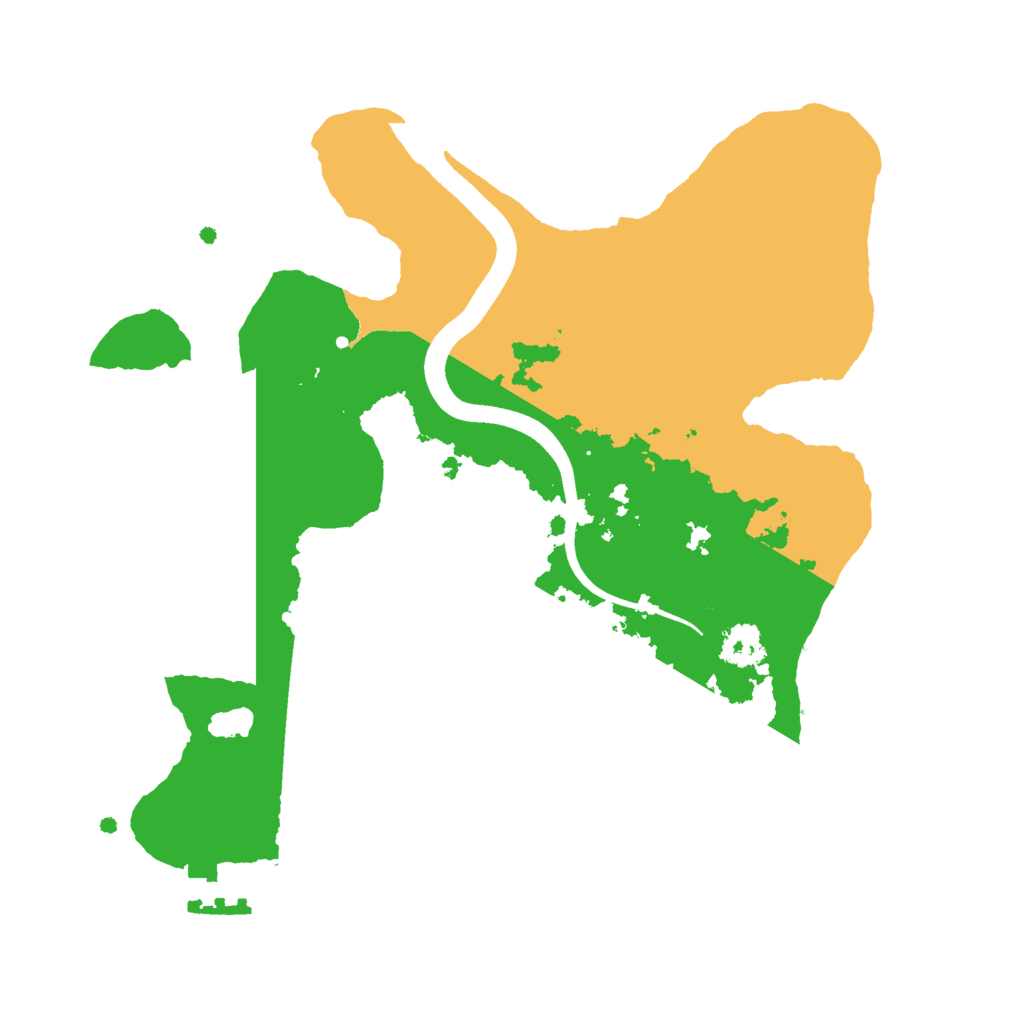 Biome Rust Map: Procedural Map, Size: 2450, Seed: 32344