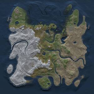 Thumbnail Rust Map: Procedural Map, Size: 4250, Seed: 1621451327, 14 Monuments