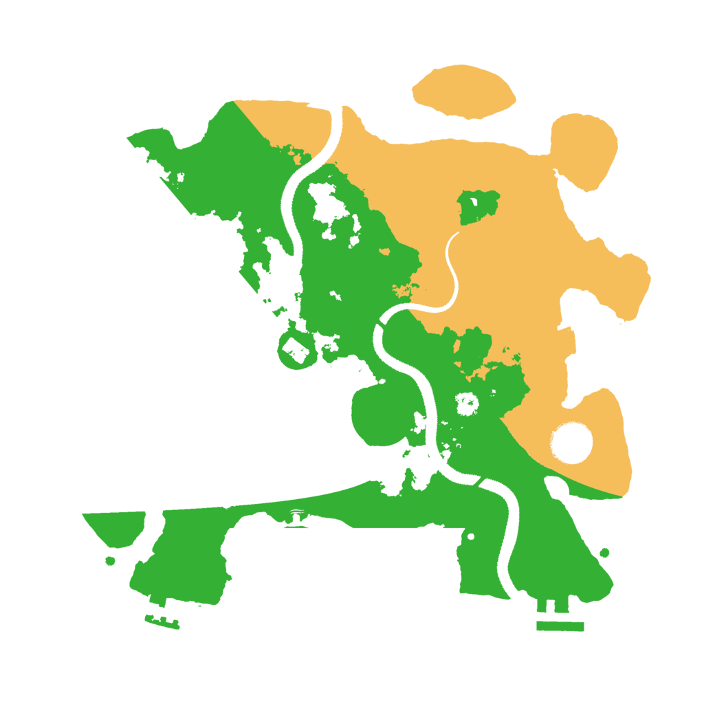 Biome Rust Map: Procedural Map, Size: 3000, Seed: 84782803