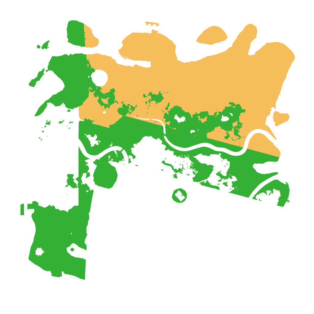 Biome Rust Map: Procedural Map, Size: 3500, Seed: 1220335145