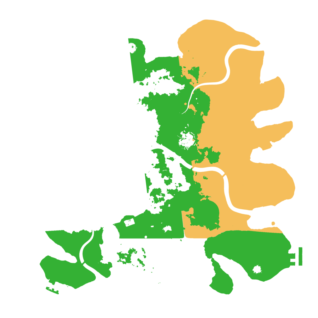 Biome Rust Map: Procedural Map, Size: 3500, Seed: 725307013