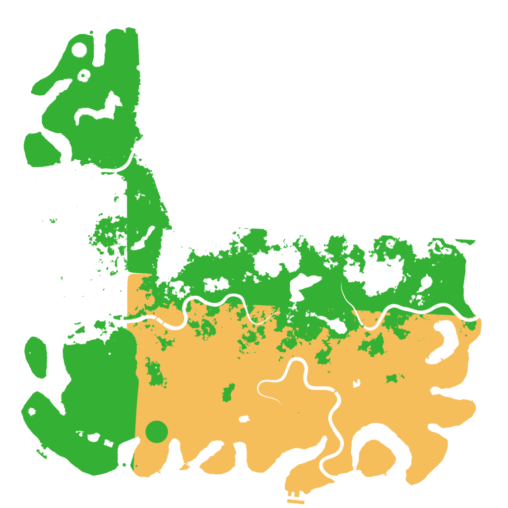 Biome Rust Map: Procedural Map, Size: 6000, Seed: 484190102