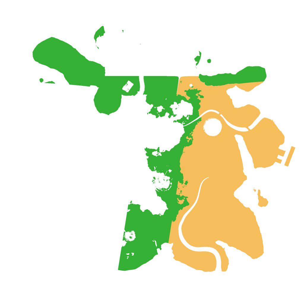 Biome Rust Map: Procedural Map, Size: 3000, Seed: 10782327