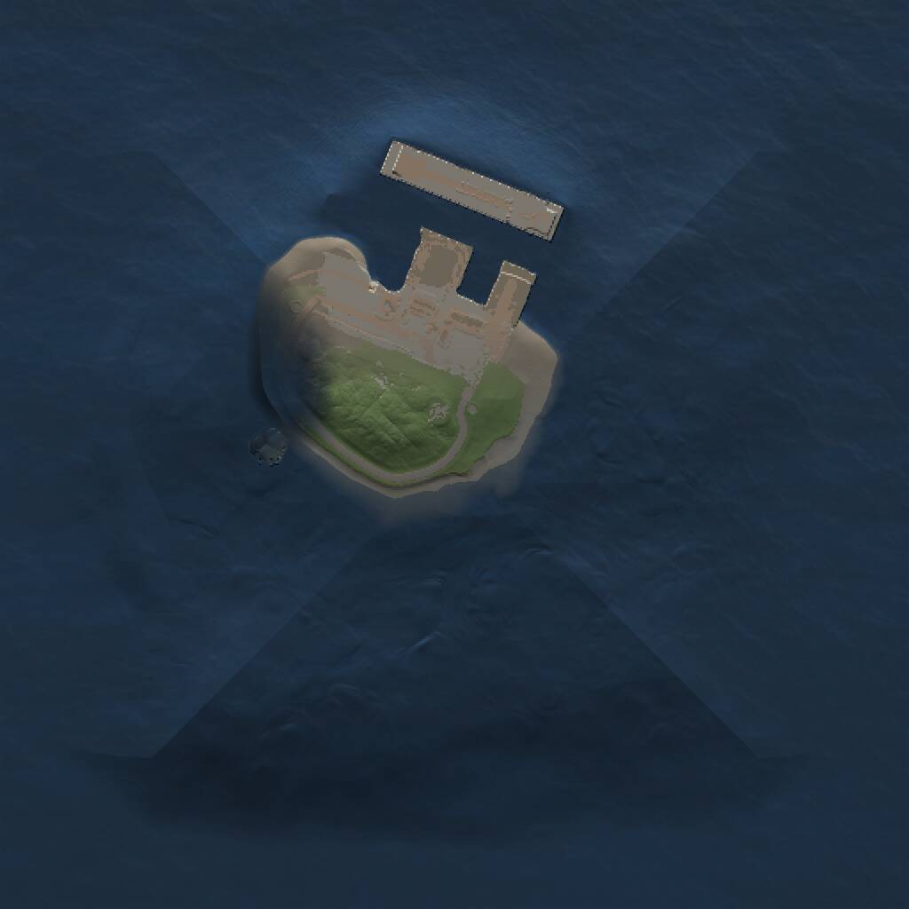 Rust Map: Procedural Map, Size: 1000, Seed: 84304, 2 Monuments